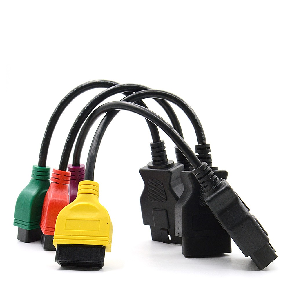 Fiat Ecu Scan Adaptors Fiat Connect Cable 4pcs/set