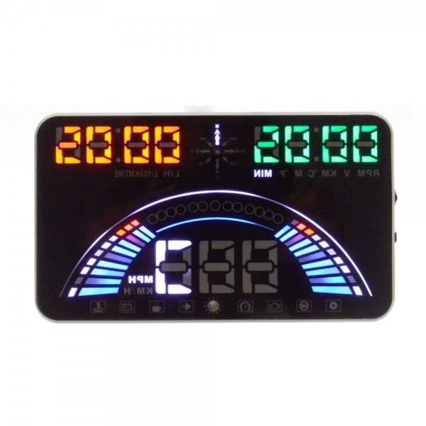 Original 3.5 Inch HUD A3 Head Up Display A3 Available for any car With GPS Head Up Display OBD2 OBDII Easy Plug and Play